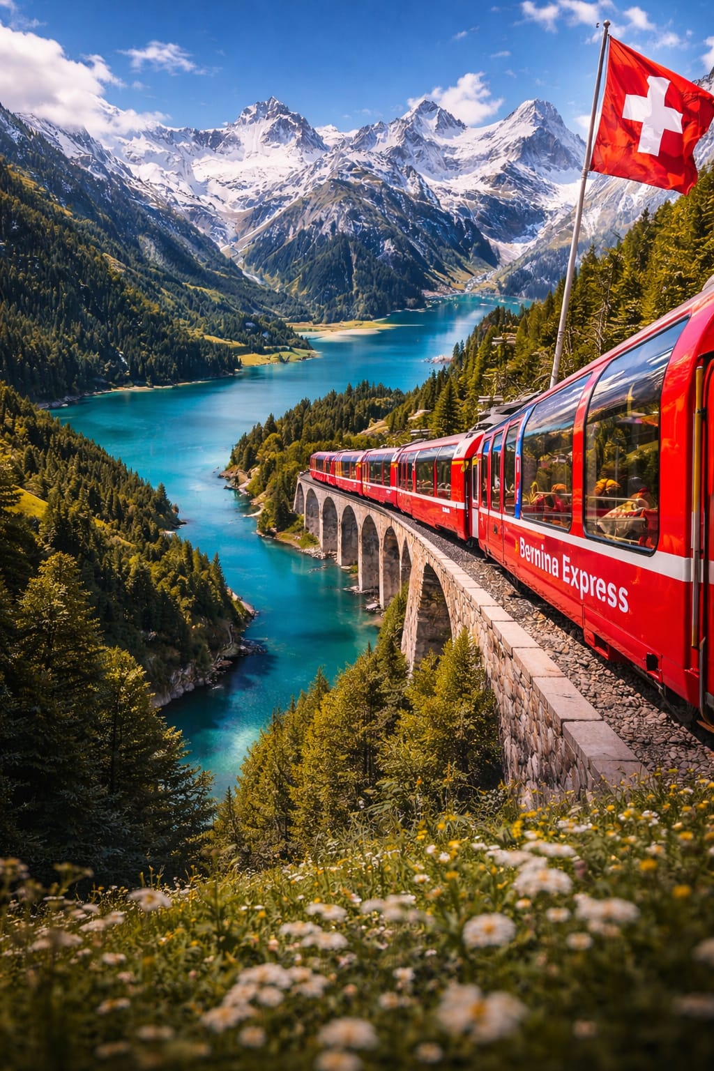 İZMİR’DEN BERNİNA EXPRESS ILE BİR AVRUPA MASALI TURU Türk Hava Yolları Özel Seferi ile 6 gece